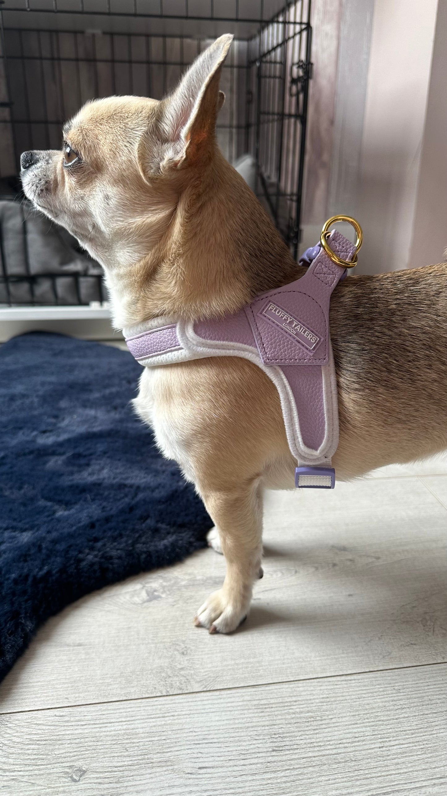 Pastel Purple Step In Vegan Leather Dog Harness