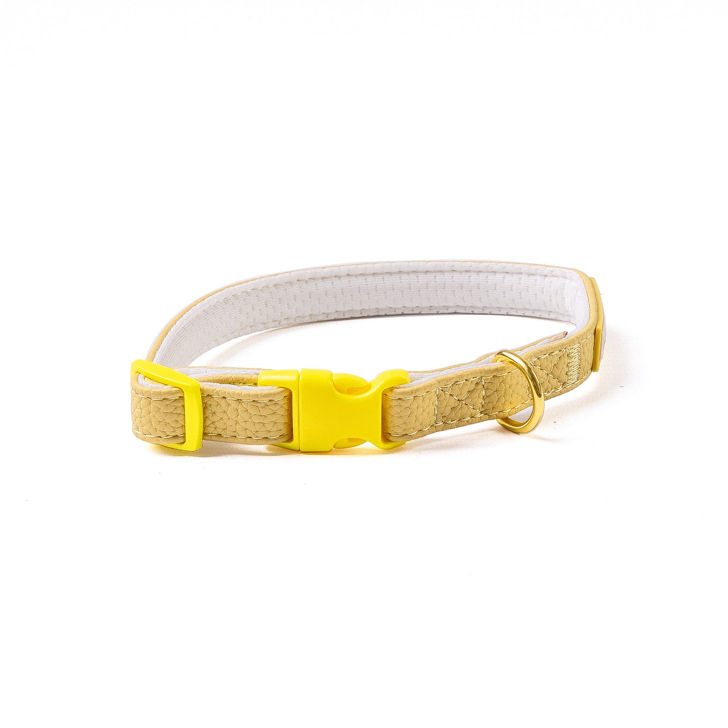 Mustard Yellow Vegan Leather Collection- Harness, Collar, Lead and Poo Bag Holder