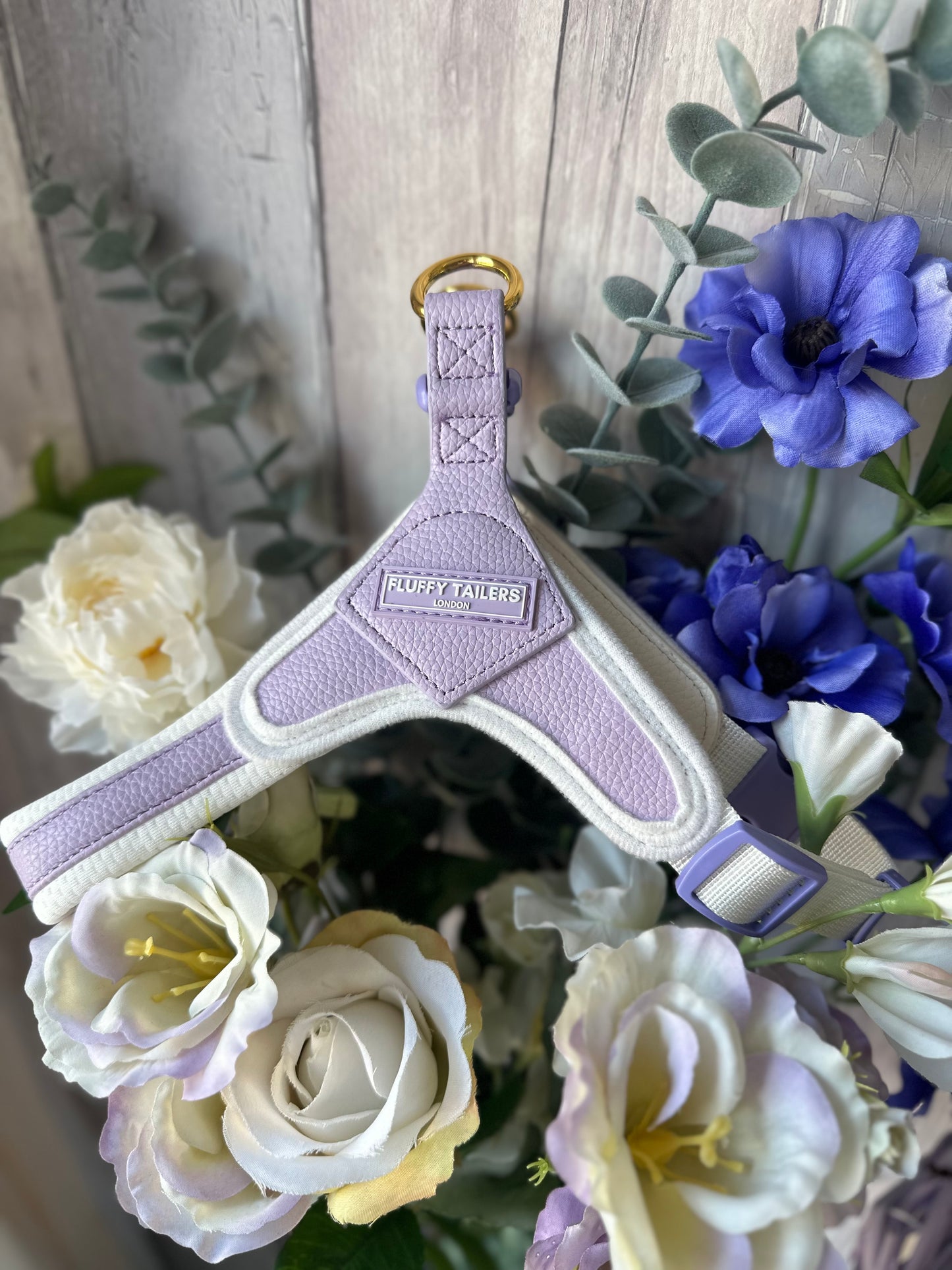 Pastel Purple Step In Vegan Leather Dog Harness