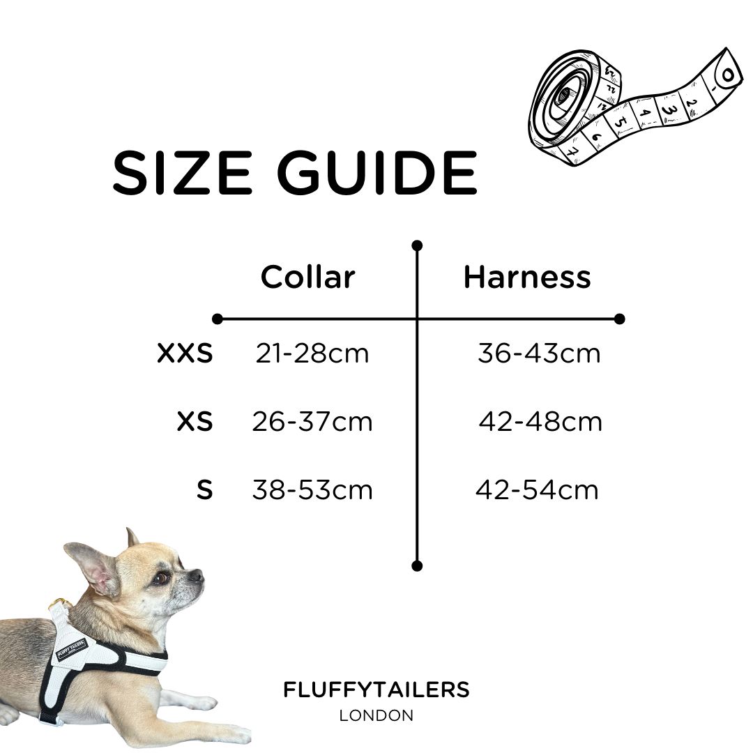 White Step In Vegan Leather Dog Harness