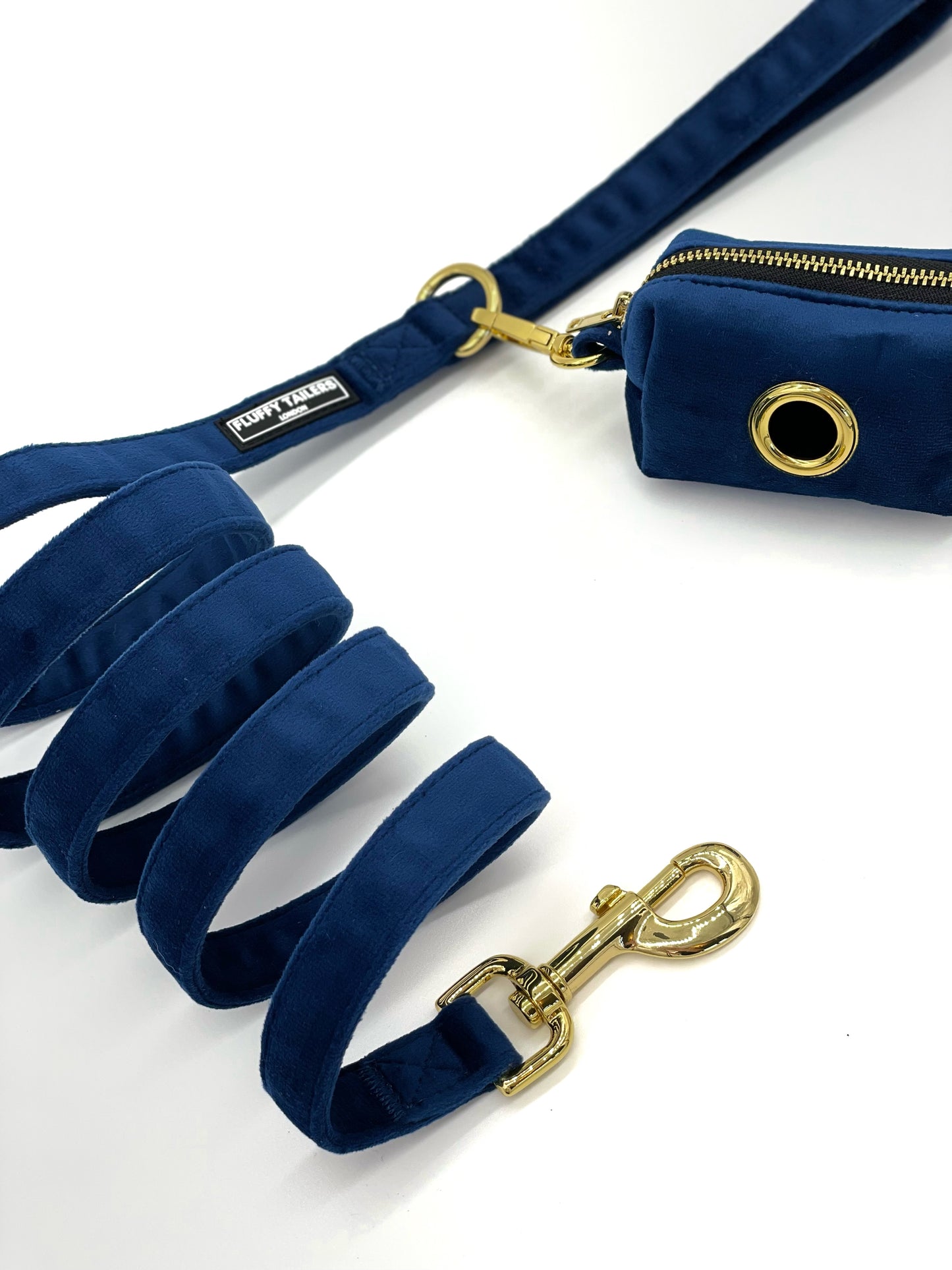 Royal Velvet Collection- Dog Harness, Collar, Bow Tie, Leash and Bag Holder